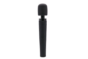 Pixey - Deluxe Black Velvet - Oppladbar Massasjestav - Medium