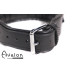 Avalon - VICTORY - Enkelt Collar med D-ringer og polstring - Sort og Rød
