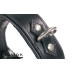 Avalon - VICTORY - Enkelt Collar med D-ringer og polstring - Sort og Rød