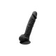 Silexd - Silikon Dildo med Pung - Model 1 - 7" - Sort Silexd - Silikon Dildo med Pung - Model 1 - 7" - Sort