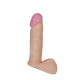 Doc Johnson - Vac-U-Lock - UR3 Ultraskyn - Dildo med Pung 6" - Lys Hudfarge