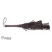Avalon - CHIMERA - Sort Lærflogger med graderte Loopstrimler