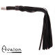 Avalon - ARRAN - Svart Lærflogger med Metall på Håndtaket
