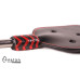 Avalon - OBERON - Spencer Paddle med hull og metallhåndtak med D-ring - Sort og rød 