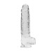 Realrock – Crystal Clear – Realistisk Dildo med Pung – Transparent - 23 cm Realrock – Crystal Clear – Realistisk Dildo med Pung – Transparent - 23 cm