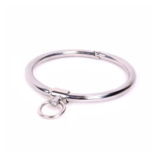 Cathedral Collar - Rundt Stålcollar med Krystall - Large