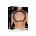Ouch! Harness med Collar - One Size - Sort