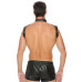 Ouch! Harness med Collar - One Size - Sort