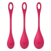 Satisfyer - Yoni Power 1 - Vaginakule Sett - Rød 