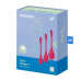 Satisfyer - Yoni Power 1 - Vaginakule Sett - Rød 
