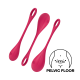 Satisfyer - Yoni Power 1 - Vaginakule Sett - Rød 