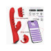IY – Into You – Trixy - Triple Tapping Rabbitvibrator Med Munn Og APP – Rød