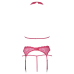 Cottelli Lingerie - Undertøysett med overdel og hofteholder - Rosa