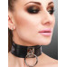 Kinky Diva - Collar med O-ring - Sort