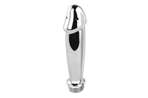 BQS - Dildo Intimdusj - Dusjhode - Metall - Large