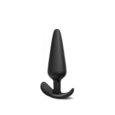 BQS - Buttplugg i silikon med anker stopper - Medium 