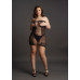 Le Desir - Frekk minikjole av netting og blonder - Plus Size