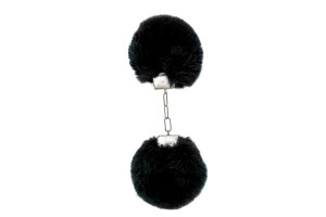 Gnist - Håndjern med Plysj - Sort 