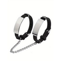 BQS - Trollbundet - Armbånd cuffs - Sort og sølv