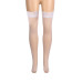 Gnist - Nettingstrømper med Blondekant - Hvit