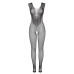 Gnist Undertøy - Netting Catsuit med Blomstermønster – Sort Gnist Undertøy - Netting Catsuit med Blomstermønster – Sort