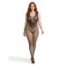 Gnist Undertøy - Netting Catsuit med Blomstermønster – Sort Gnist Undertøy - Netting Catsuit med Blomstermønster – Sort