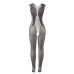 Gnist Undertøy - Netting Catsuit med Blomstermønster – Sort Gnist Undertøy - Netting Catsuit med Blomstermønster – Sort