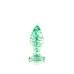Ouch! Glass Buttplug - Glow in the Dark - Small