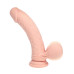 Realrock - Dual Density Vibrator Dildo with Weighted Balls - 8"/20,3 cm - Beige Realrock - Dual Density Vibrator Dildo with Weighted Balls - 8"/20,3 cm - Beige