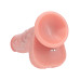 Realrock - Dual Density Vibrator Dildo med thrusting - 7"/17,8cm - Beige