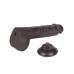 LoveToy – 9.5" Sliding Skin Dildo – Mørk Hudfarge