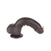 LoveToy – 9.5" Sliding Skin Dildo – Mørk Hudfarge