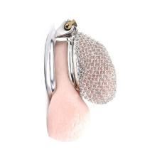 Chainmail Chastity Cage - Kyskhetsbur med ringbrynje design - Small