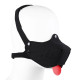 Neoprene Puppy Muzzle - Neoprene munnkurv med tunge - Sort Neoprene Puppy Muzzle - Neoprene munnkurv med tunge - Sort