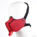 Neoprene Puppy Muzzle - Neoprene munnkurv med tunge - Rød