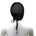 Lace Hood Shiny Diamonds - Maske med Stener - Sort
