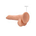 RealRock - Dildo med pung - 10" / 27 cm - Lys hudfarge