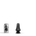 All Black - AB 39 Buttplug med Sugekopp
