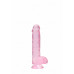 Realrock – Crystal Clear – Realistisk Dildo med Pung – Rosa - 15 cm Realrock – Crystal Clear – Realistisk Dildo med Pung – Rosa - 15 cm