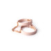Crave - ID cuff - Armbånd og cuffs i silikon - Rosa og Rosegull Crave - ID cuff - Armbånd og cuffs i silikon - Rosa og Rosegull
