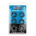 MENZSTUFF 6 pk penisringer - Sort 