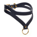 Master Series - Bondage Baddie Collar With O-ring  - Sort/Gull