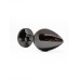 BQS - Sort Buttplug med Krystall - Small