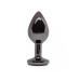 BQS - Sort Buttplug med Krystall - Small