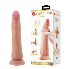 Pretty love - Sliding skin dildo 21 cm - Lys Brun 