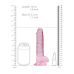 Realrock – Crystal Clear – Realistisk Dildo med Pung – Rosa - 7 - 17 cm