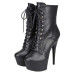 Erogance - Høyhælte Boots - D1020 - Sort