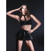 Allure - Naughty Nights - Latex-look bh og skjørt