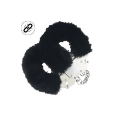 Ouch! Heavy-duty - Fluffy håndjern - Sort