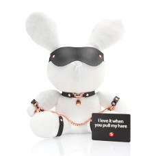 S-line - Bondage Rabbit Bamse - Large - Hvit og Sort 